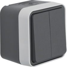 a-chan　1207 W.1 Gniazdo SCHUKO 2P+Z na klucz, z polem opisowym, klucz z