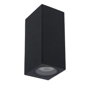 驚きの価格 Kinkiet zewnętrzny ZARO 2xGU10 IP44 - czarny Kinkiety ブシロードその他