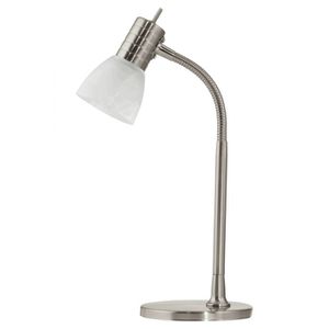 Lampa biurkowa PRINCE 1 Ø12,5 E14 - nikiel/biały Lampy