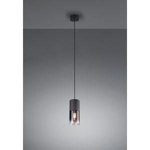 Lampa wisząca ROBIN E27 - czarny/dymiony Lampy Wiszące