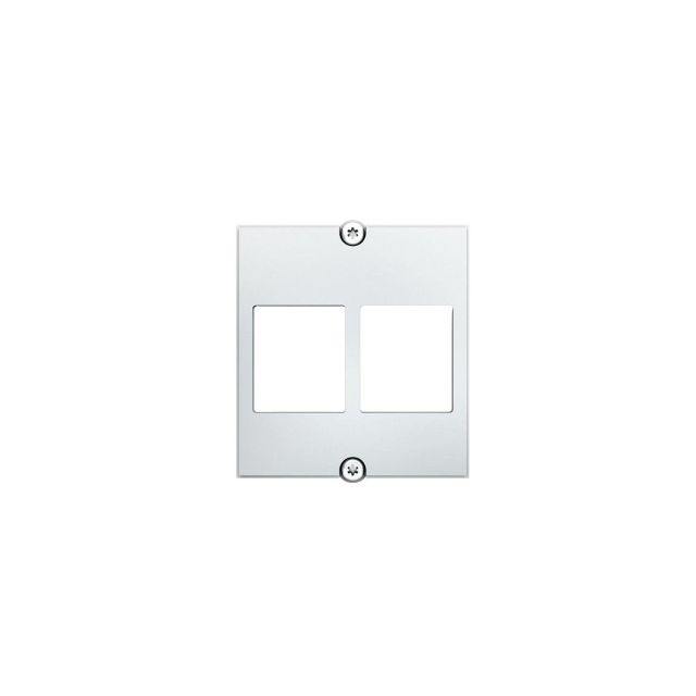 Adapter do gniazd w standardzie Keystone podwójny - biały