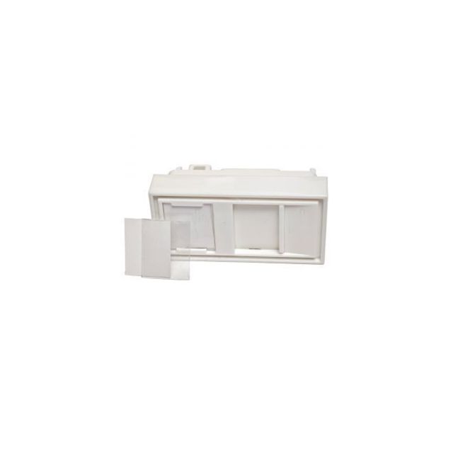 Adapter keystone 45x22,5 1M - biały z przesłoną