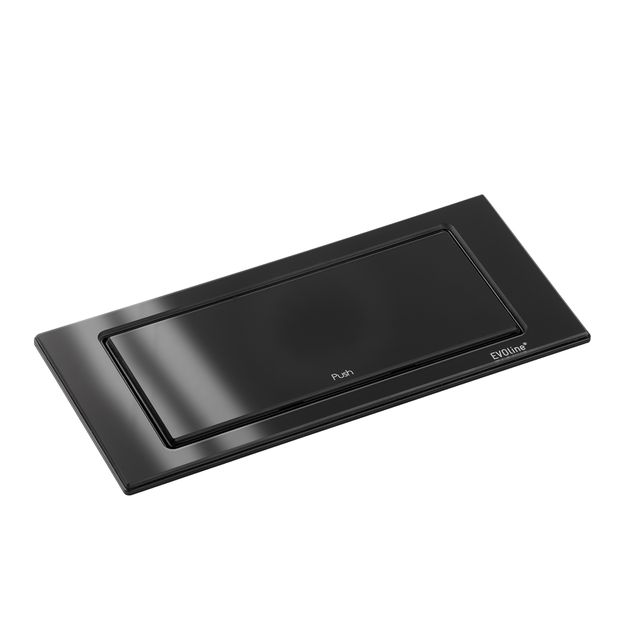 Gniazdo blatowe EVOline Back Flip 2x230V + USB typ C - szkło czarne