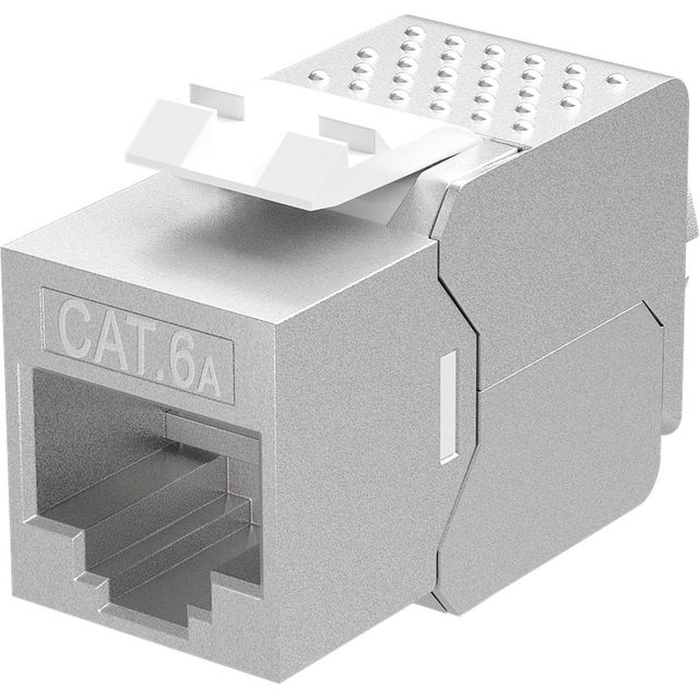Gniazdo komputerowwe RJ45 kat. 6A STP 500MHz standard keystone beznarzędziowe