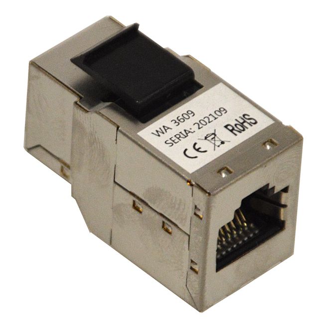 Gniazdo RJ45 kat. 6A keystone metal