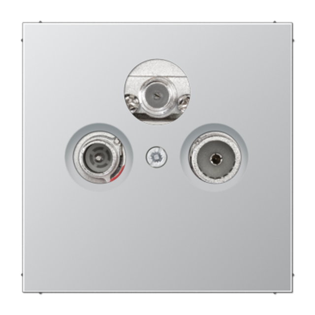 Gniazdo RTV-SAT końcowe JUNG LS 990 metal - aluminium