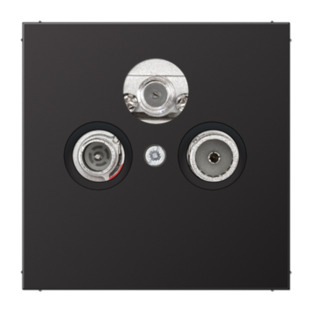 Gniazdo RTV-SAT końcowe JUNG LS 990 metal - ciemne aluminium