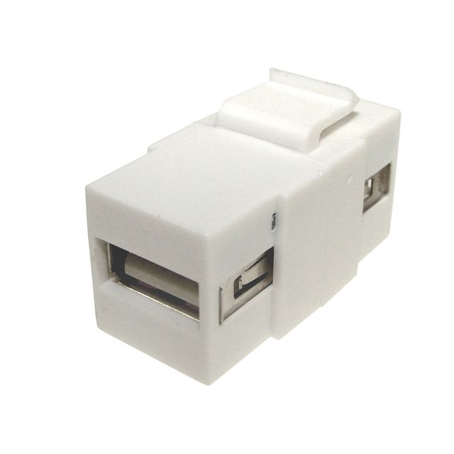 Gniazdo USB 2.0 keystone wejście proste