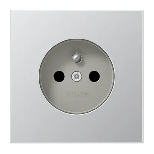 Gniazdo z/u JUNG LS 990 metal - aluminium