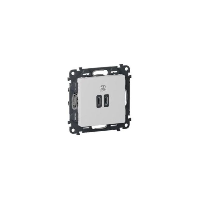 Ładowarka USB C+C 20 W Power Delivery Valena Life 753107A - Biały