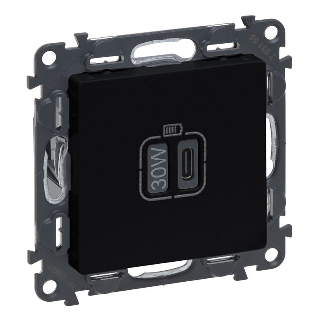Ładowarka USB typ C-C 30W VALENA Life - czarny