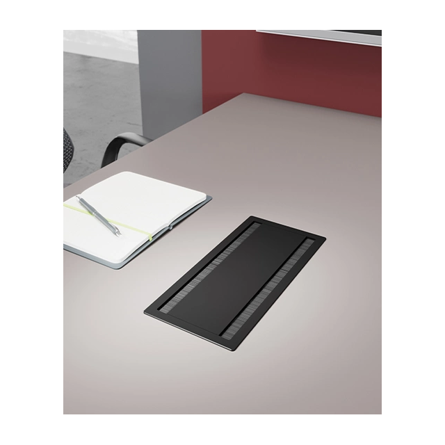 Mediaport ASA VersaFLAP Dual 2.0 2x230V Schuko 1xRJ45 STP + HDMI + ładowarka A+C - czarny