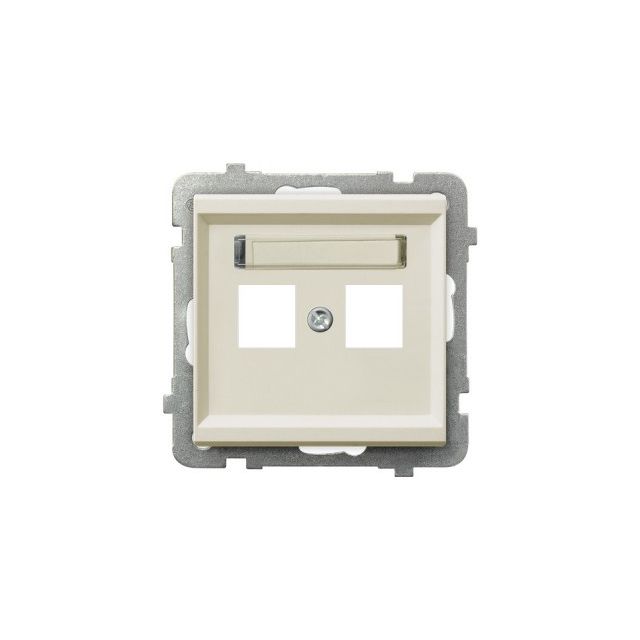 Adapter Keystone Sonata ecru / podwójny