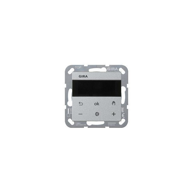 Regulator temperatury z zegarem System 55 aluminium