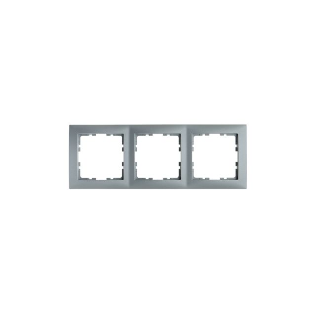 Ramka potrójna B.Kwadrat - aluminium mat