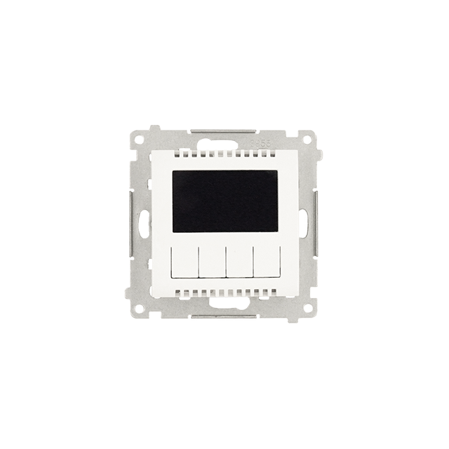 Regulator temperatury z wyświetlaczem SIMON 54 biały