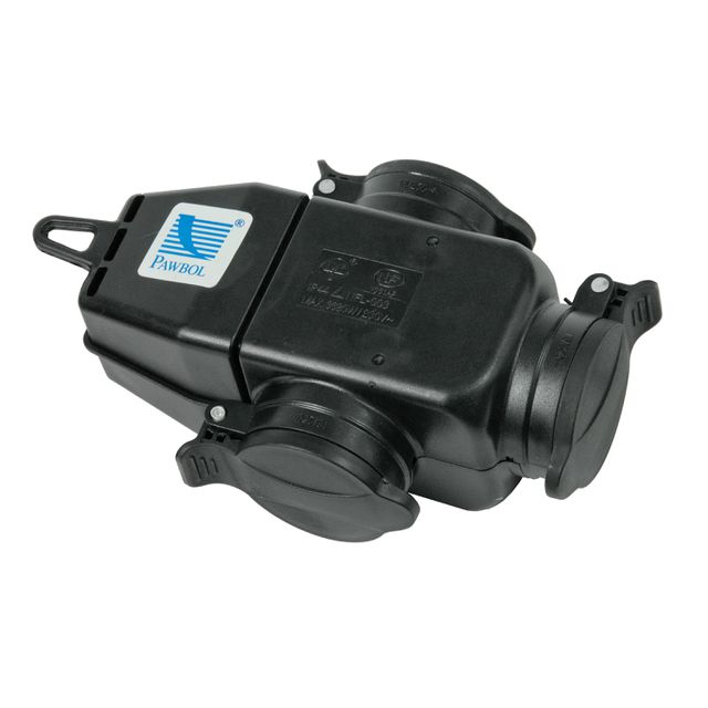 Rozgałęźnik trójgniazdowy PAWBOL 3x250V, 16A, IP44