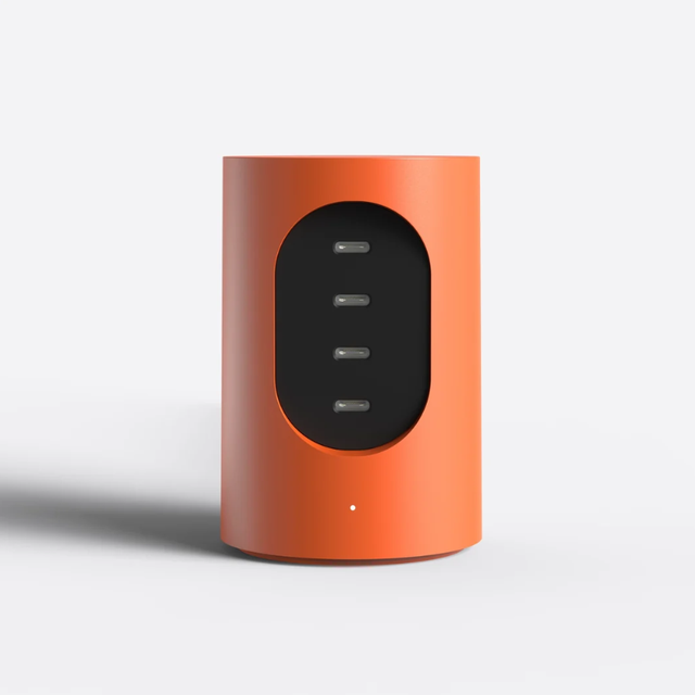 Stacja ładowania 4 x USB-C 165W CORDS Cylindric UX1 - electric orange