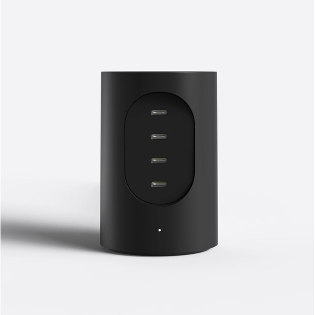 Stacja ładowania 4 x USB-C 165W CORDS Cylindric UX1 - jet black