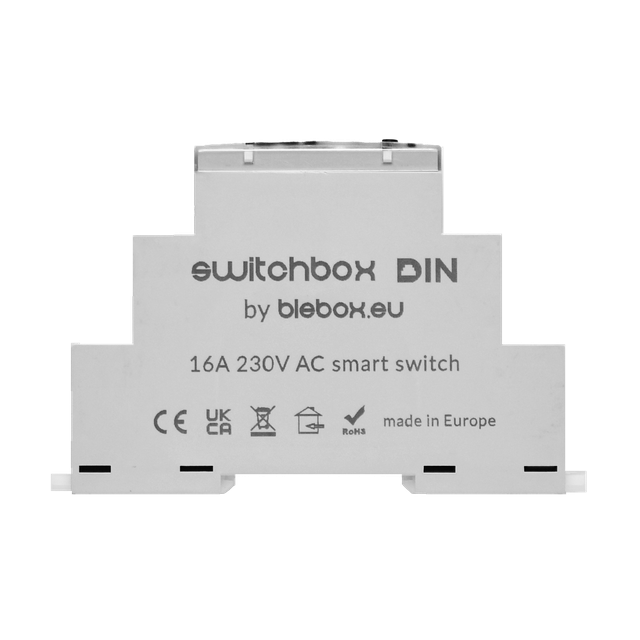 Sterownik oświetlenia WiFi switchbox DIN montaż na szynę