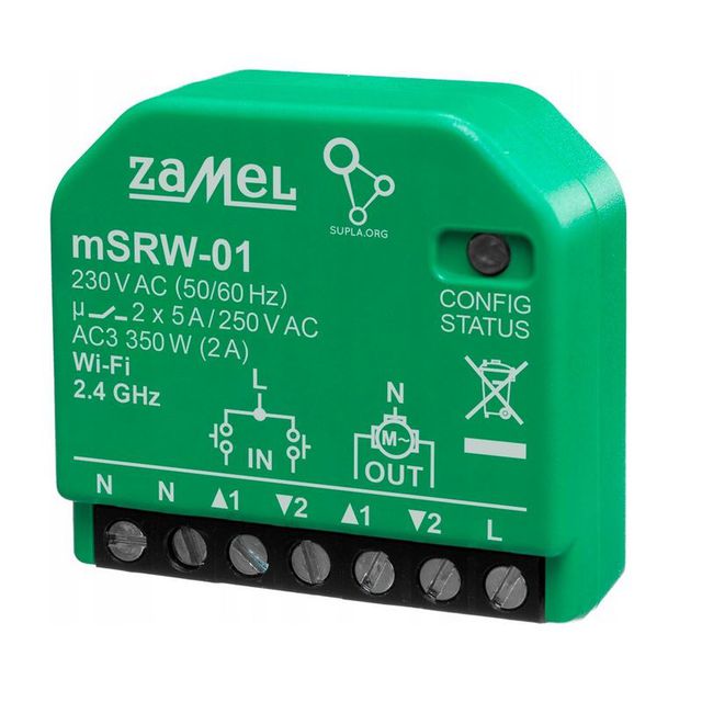 Sterownik żaluzjowy MINI Wi-Fi Zamel Supla mSRW-01