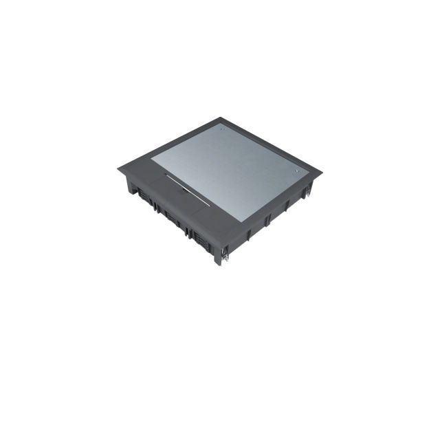 Puszka podłogowa HagerTehalit VQ12 244x244 wykładzina 5mm czarny PA