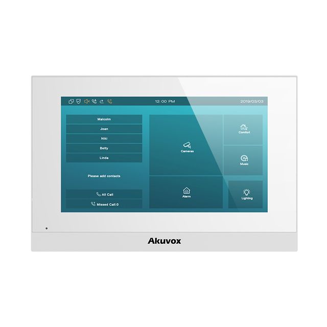AKUVOX C313N - Monitor 7" Linux - biały