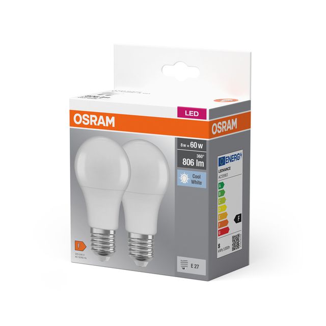 Żarówka LED BASE CLASSIC A 8.5W 840 Frosted E27 - dwupak