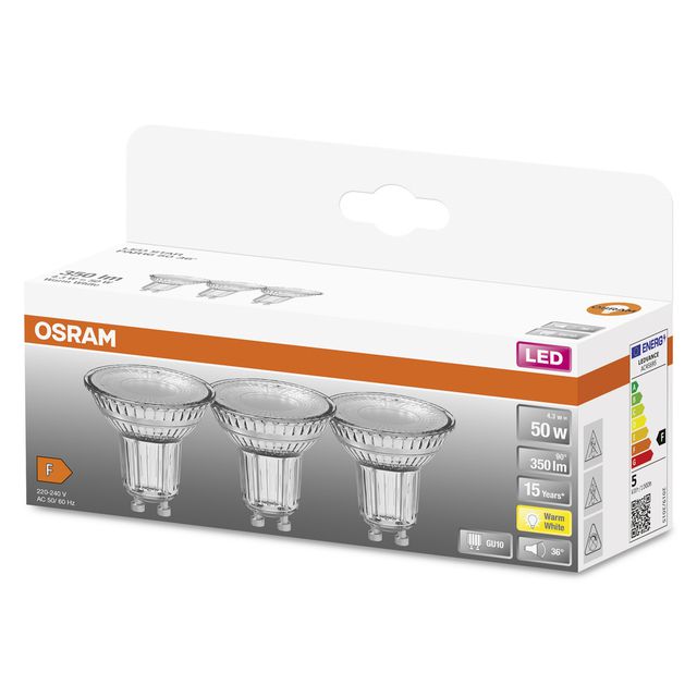 Żarówka LED STAR PAR16 4.3W 827 GU10 - trójpak