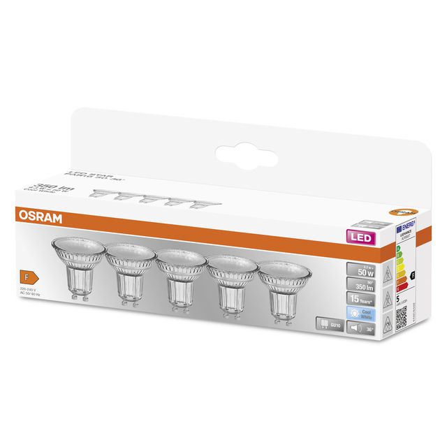 Żarówka LED STAR PAR16 4.3W 840 GU10 - pięciopak