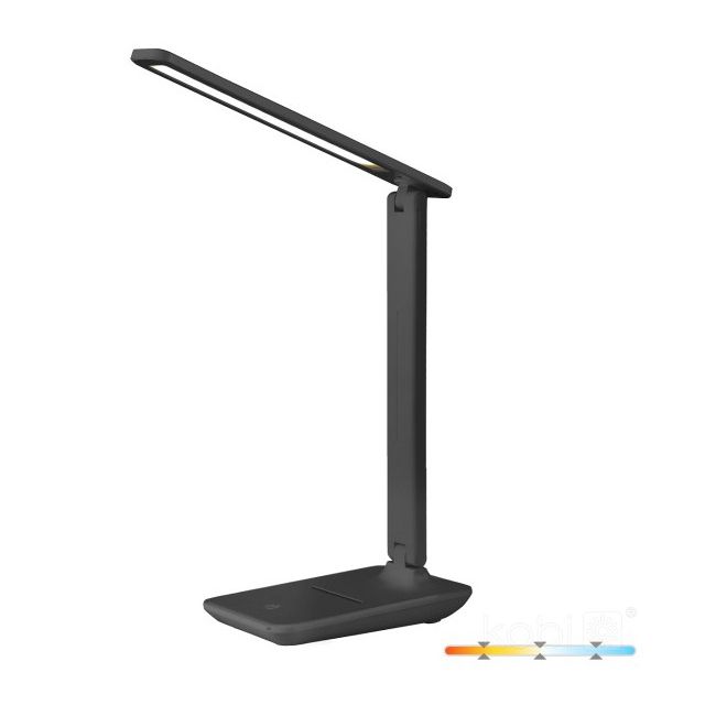 Czarna lampka biurkowa NOBLITE N 7W 460lm DIM zmienna barwa CCT