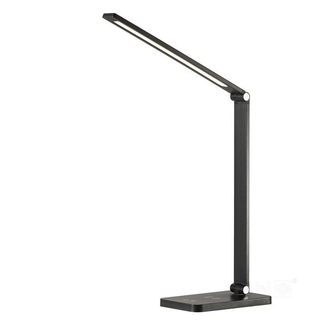 Czarna lampka biurkowa NOBLITE Q 7W 420lm DIM zmienna barwa CCT