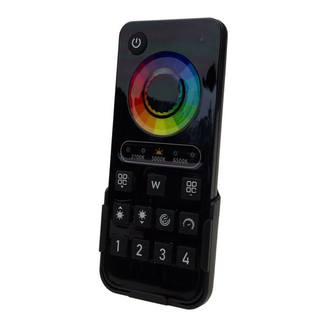 Czarny pilot 4 strefowy do sterownika All-in-One Tuya Mesh dla wszystkich taśm LED