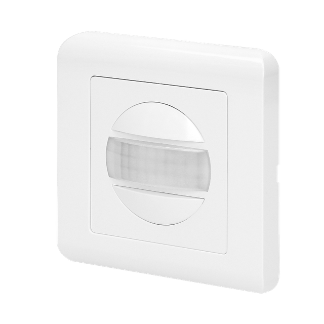 Czujnik ruchu ścienny do puszki 60mm 9m 2 żyły biały