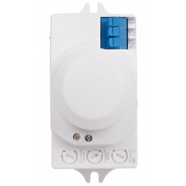 Czujnik ruchu mikrofalowy montażowy DRM-01 24V 20m biały