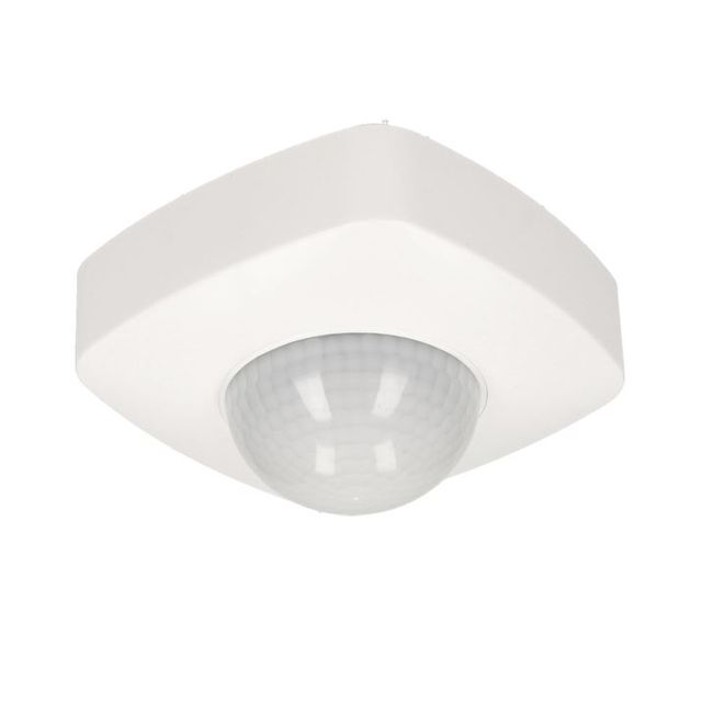 Sufitowy czujnik ruchu i obecności, hermetyczny 3xPIR IP65 20m 2000W biały