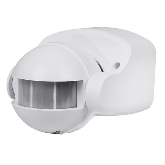 Czujnik ruchu PIR KOBI LX39 IP44 180° 12m 1200W - biały
