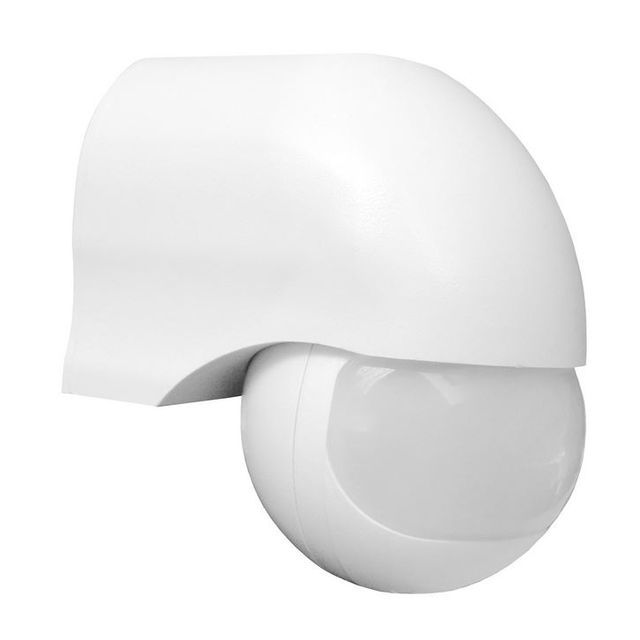 Ścienny czujnik ruchu zewnętrzny PIR LX40 IP44 12m 1200W biały