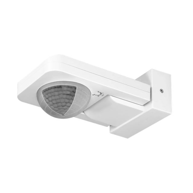 Czujnik ruchu regulowana soczewka 360° IP65 20m biały