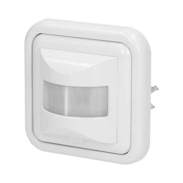 Czujnik ruchu ścienny do puszki 60mm 9m 2-3 żyły biały