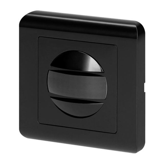 Czujnik ruchu ścienny do puszki 60mm 9m 2 żyły czarny
