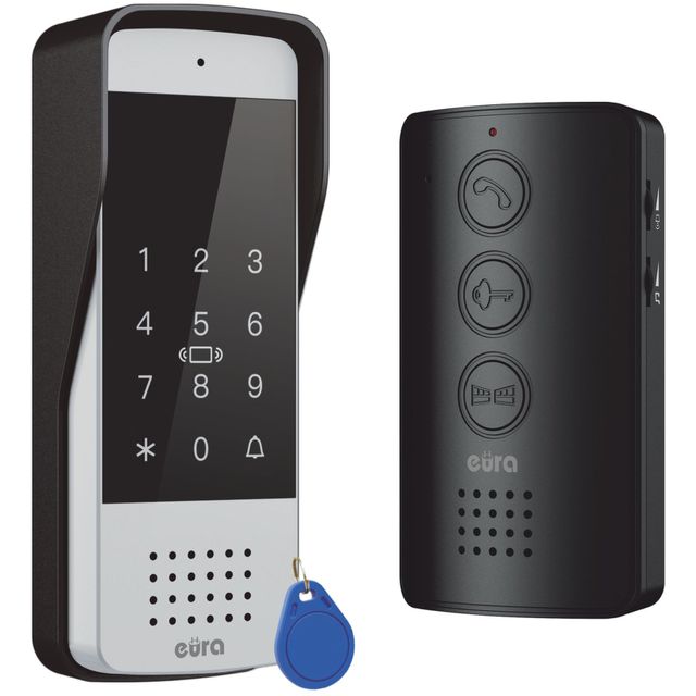 Domofon jednorodzinny ADP-34A3 z RFID i szyfratorem - czarny