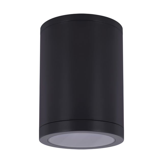 Duża tuba hermetyczna lampa sufitowa MESA E27 IP54 czarna