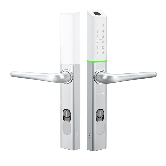 Elektroniczne zamki do drzwi SmartLock RCF_UNI-MAX-B 72-92 - srebrny