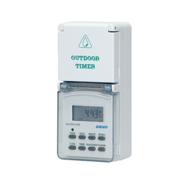 Elektroniczny programator czasowy SCHUKO OR-PRE-432, IP44, 8 programów