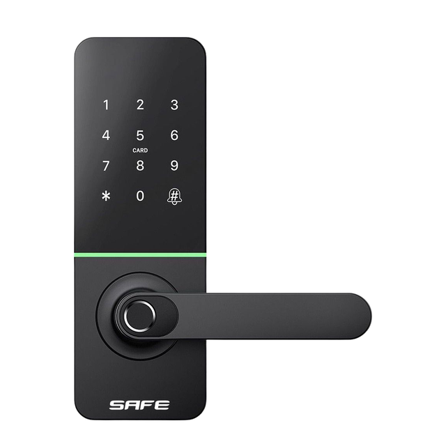 Elektroniczny zamek do drzwi SmartLock RCF MIDI 4, Bt., odcisk, PIN, Mifare