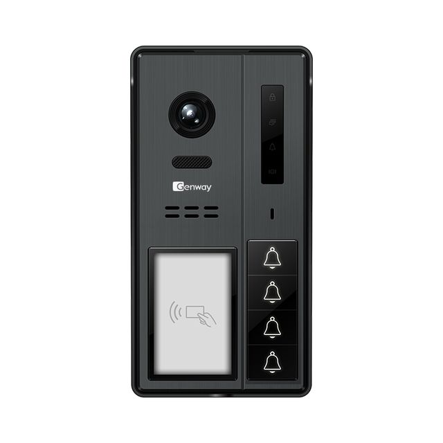 F-S64-2W - Panel wideodomofonowy 4-rodzinny z RFID
