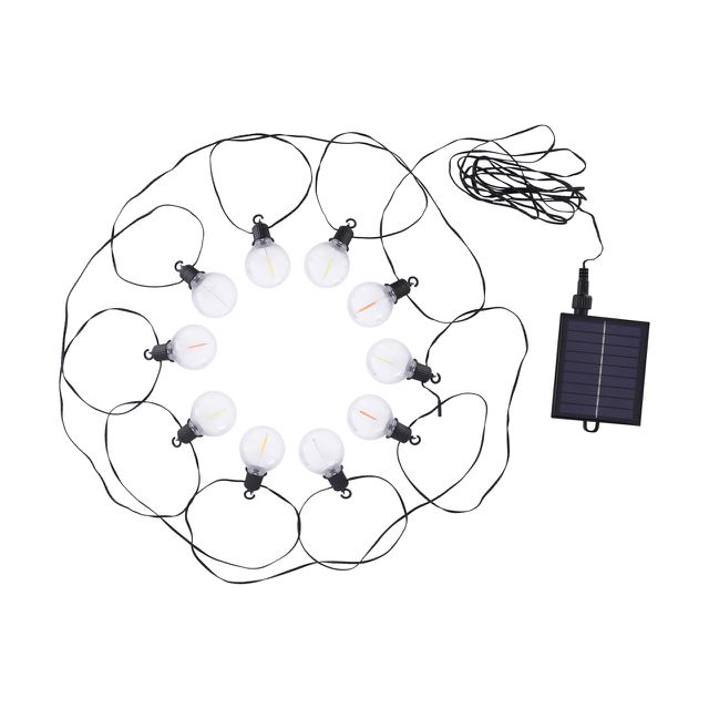 Girlanda solarna LED GLASI 10x0,3W 7,5m RGB z programatorem