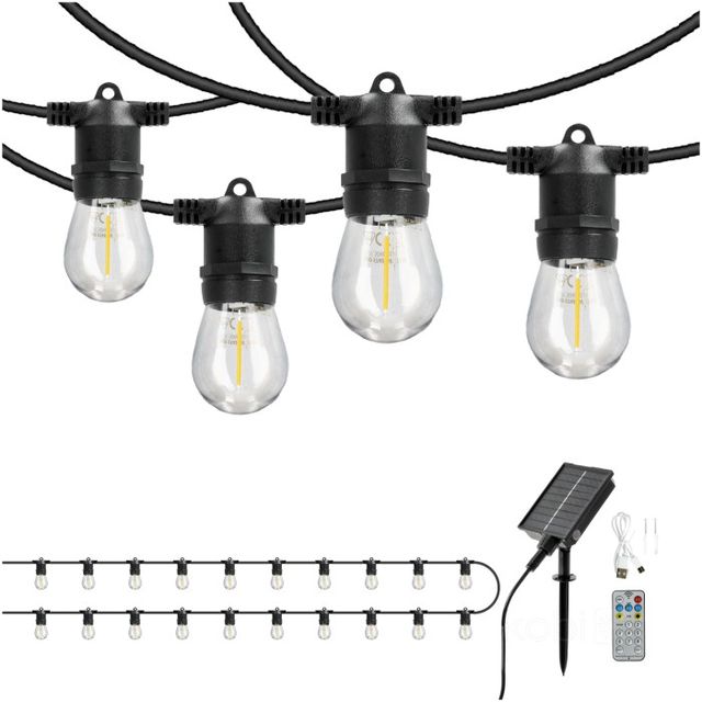 Girlanda solarna z programatorem 20LED STARLIGHT NEO 20m ciepła
