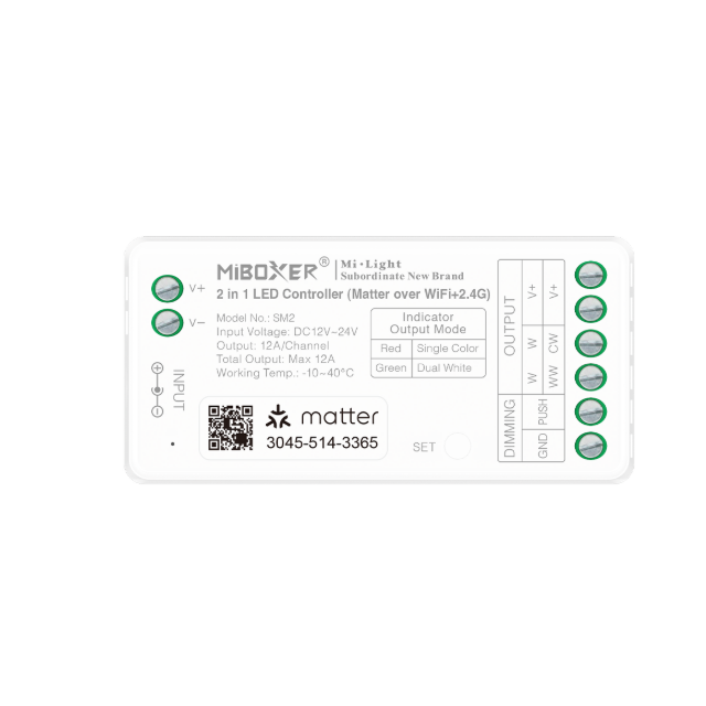 Kontroler 2w1 Mono + CCT 12-24V Wi-Fi